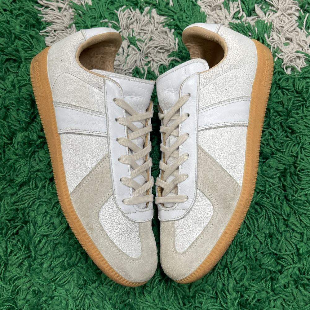 adidas BW Army Lux White Gum Cracked Leather Shoes Sneakers size 10 Mens No Box